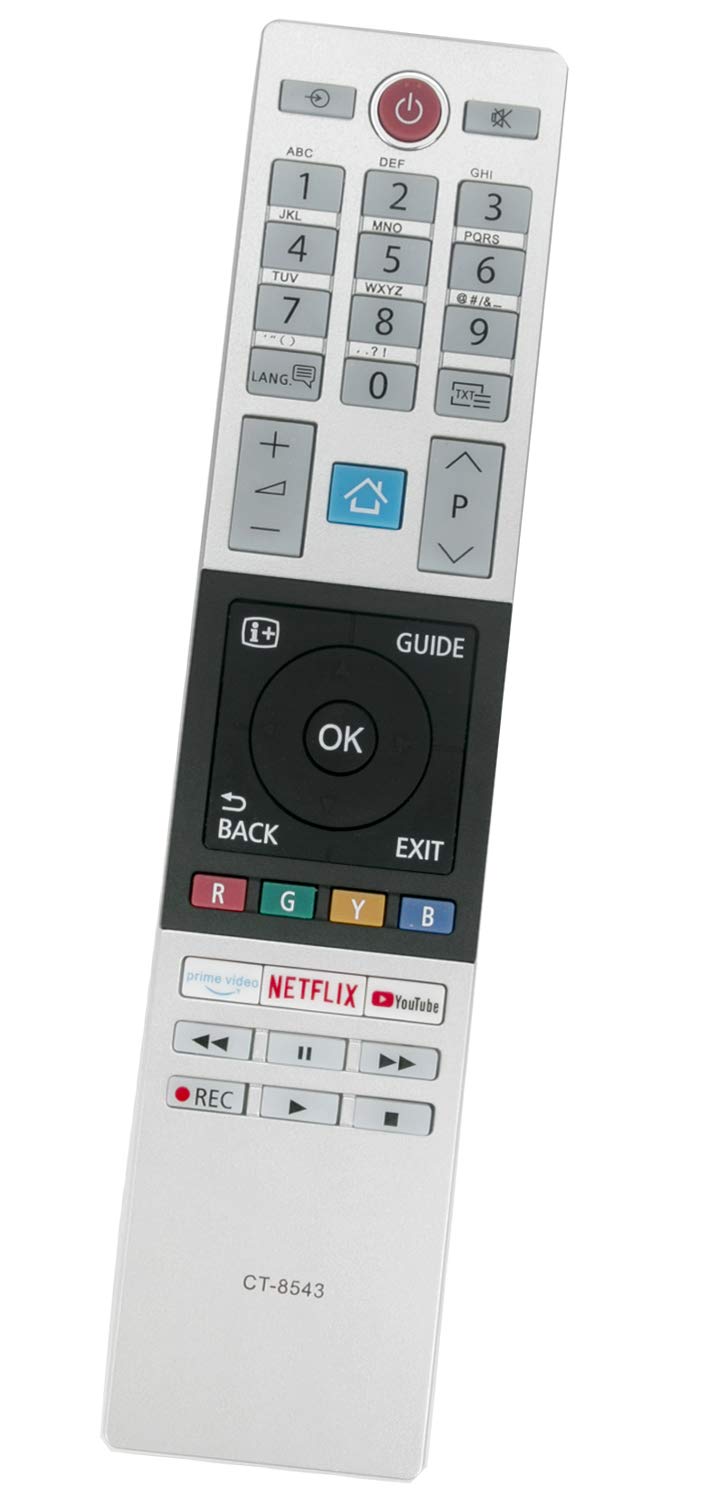ALLIMITY CT-8543 Remote Control Replace fit for Toshiba UHD TV 43T6863DA 43T6863DG 49U6863DG 55U7863DA 40L3869DAX 55V5863DG 32WL3A63DA 32L2863DG 32L3869DAS 32L3869DAX