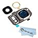 Eshine Back Rear Camera Glass Lens Cover Ring Replacement + Flash Cover + Adhesive for Samsung Galaxy S7 G930/S7 Edge G935 (ALL CARRIERS) + Cloth (Gold)