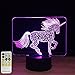 easuntec Night Light Unicorn 3D Night Light 7 Colors Change with Remote Night Lights for Kids Room Decor for Kids (Unicorn)