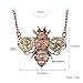 Apopo Steampunk Bee Pendant Gear Necklace Charm Vintage Necklaces - 22”Chain