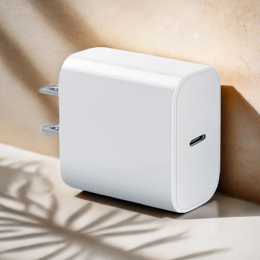 USB-C Charger Block 20w Compatible with Apple Watch Block, iWatch Series Ultra/10/9/8/7/6/SE/SE2/5/4/3,iPhone 16/15,gvmkwejk Type-C PD Fast Charging USBC Power Adapter,1-Pack White