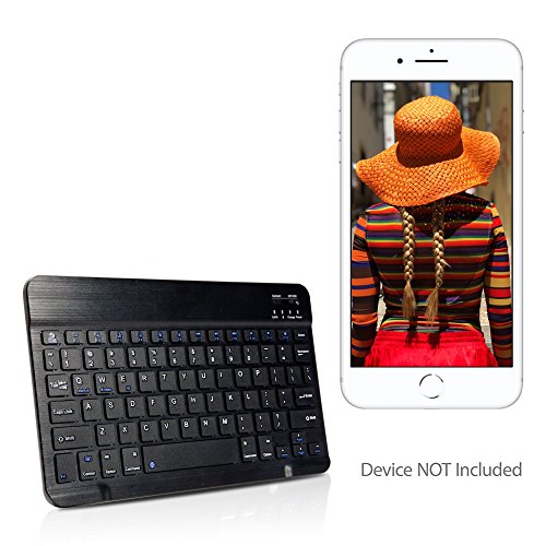 Apple iPhone 8 Plus Keyboard, BoxWave [SlimKeys Bluetooth Keyboard] Portable Keyboard with Integrated Commands for Apple…