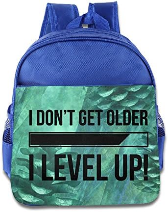 I Don't Get Older I Level Up Children Kids Small Toddler Backpack For Boy Girl RoyalBlue