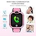 4G Kids Smartwatch, Child GPS Tracker Watch with SOS/Video Chat/2-way Call/Bluetooth/WiFi/Flashlight, Waterproof Phone Watch for Girl Birthday Gift(Pink)