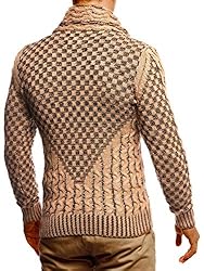 Leif Nelson Men's Knitted Winter-Pullover with