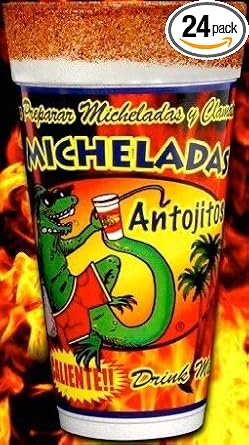 Amazon Com Antojitos Michelada Cup Ready To Use Caliente Flavor 1 5 Pound Pack Of 24 Grocery Gourmet Food