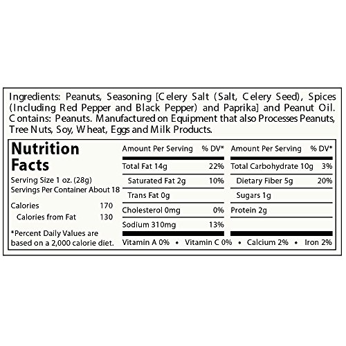 Virginia Diner Peanuts, Old Bay Seasoned, 18-Ounce