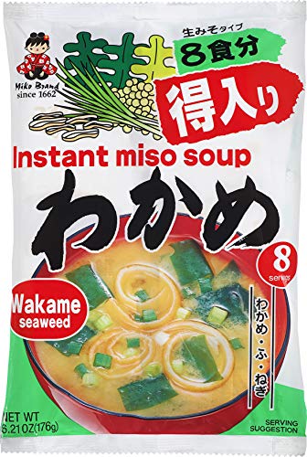 Shinsyu-ichi Miko Brand Japanese Miso Soup (Paste Style) - Wakame Seaweed, 8 servings, 6.21 Oz (176.0g)