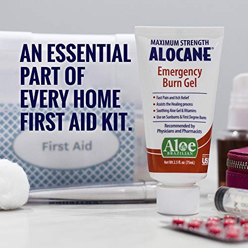 Alocane Emergency Burn Gel 4 Lidocaine Maximum Strength Fast Pain and