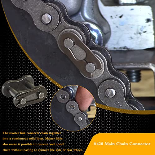 420 Motorcycle Chain 132 Link With Masterlink For 110cc SSR 125CC - Foto 14