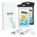 Veckle Waterproof Phone Pouch, 2 Pack Clear TPU Universal Water Proof Cell Phone Pouch Floating Dry Bag Waterproof Case for Smartphones OnePlus 7 iPhone X 8 7 6 Plus Galaxy S8 S7 S6 Beach Black White