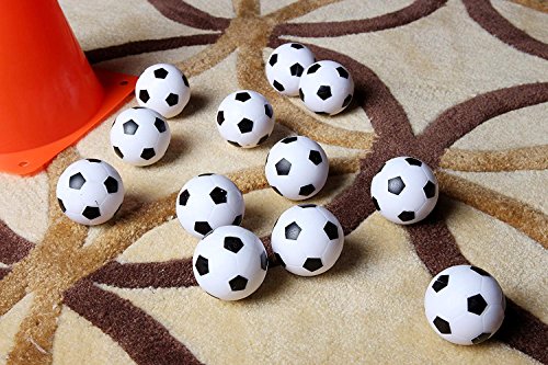 image for Juvale Foosball Balls Pack - 12-Count 1.4 Inches Mini Table Soccer Bal