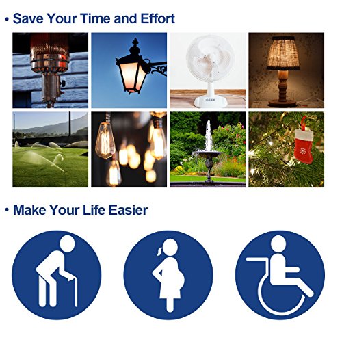 5 DEWENWILS+Wireless+Weatherproof+Electrical+Grounded