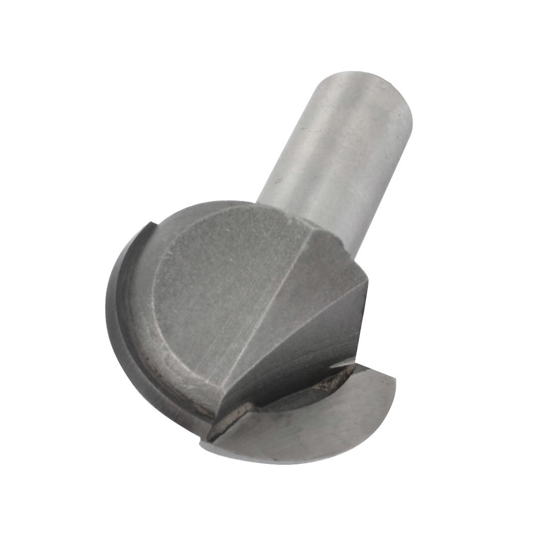 sourcing map 1/2"x1-1/4" 2 Flutes Round Nose Router Bit Cutting Tool Silver Tone