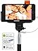 Premium 5-in-1 Wired Selfie Photo Stick for iPhone 6 5 4, Samsung Galaxy - Takes Selfies in Seconds, Get Perfect HD Photos, Operates Flash - No Apps, No Downloads, No Batteries Required