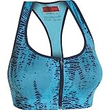 Under Armour Armour Protegee C Bra - Women's Caribbean Blue / Faded Ink / Metallic Silver 32C