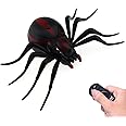 Tipmant RC Spider Remote Control Car Vehicle Animal Scary Prank Toys Electric Electronic Siumlation Fake Kids Birthday Gifts (Black)