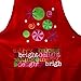 Gift Plus Red Holiday Christmas Apron Merry & Baking with Pocket