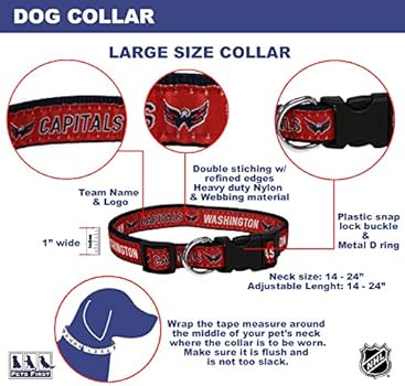 Washington capitals dog collar Clearance