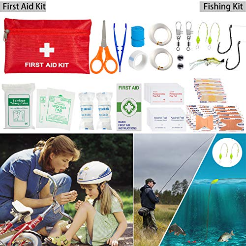 AOKIWO 126Pcs Emergency Survival Kit Professional Survival Gear Tool