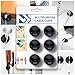 Cable Clips Black - Cord Keepers - Wire Holder for Desk - Charger Cord Holder - Multipurpose Organizer Clips - Clips To Hold Cables - Cable Reel System - 6 Pack - Cord Holder for Car