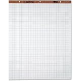 TOPS Easel Pads, Quadrille Rule, 27 x 34, White, 50 Sheets, 4 Pads/Carton