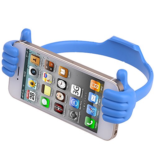 Cute Lovely Mount for iPhone 6,6 plus,iPad Mini,Universal Adjustable Thumb-Up Cradle, Mount, Stand for TabletsÃ¯Å’Smartphones with 3.5-9.5inches for iPhone 6 6 plus 5s 5S 5C 5 Samsung Galalxy S3 S4 S5 NOTE 2 NOTE 3 NOTE 4 (Blue)