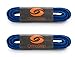 OrthoStep Waxed Very Thin Dress Round Royal Blue 36 inch Shoelaces 2 Pair Pack