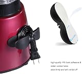 SisBroo Cord Organizer 4 Pack for Kitchen Appliances Black White Winder view 3