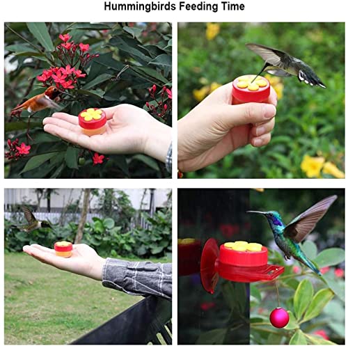Hummingbird House, 3pcs Hanging Hummingbird House, Wooden Hummingbird House with 4Pcs Mini Ring Feeder, Outdoor Hanging Hummingbird Nest, Hummingbird House for Outdoor Home Decoration in Garden.