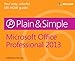 Microsoft Office Professional 2013 Plain & Simple
