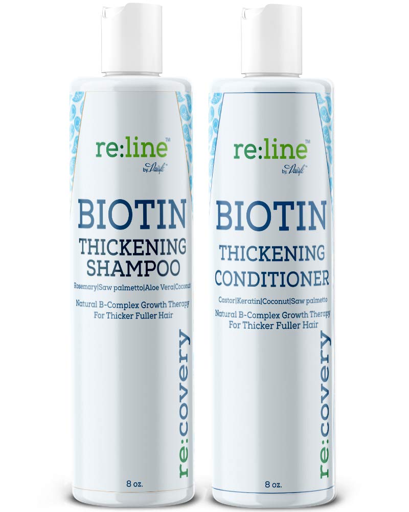 Biotin Thickening Shampoo and Conditioner for Thinning Hair Growth Biotin Shampoo for Hair Loss Treatment NATURAL Sulfate Free Shampoo for Color Treated Hair Regrowth Treatment for Men and Women