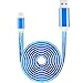 iPhone Charger Cable, VANTEN[LED Light Charger][Lightning Cable][iPhone Charging Cable][Charging Cord/Connector](3ft)for iPhone 7/7 Plus/6s/6s Plus/6/6 Plus/5s/5c/5/iPad/iPod (iOS,1pack)