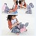 Peek-a-Boo Elephant Animated Talking Singing Stuffed Plush Doll,Elephant Baby Cute Stuffed Doll Toys for Tollder Kids Boys Girls Gift Present (Pink)