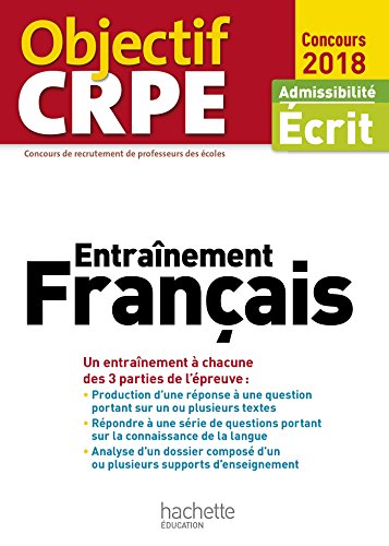 Entraînement français : Admissibilité écrit by 