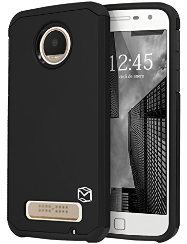 Moto z play case, mp-mall [dual layer] [shockproof] arm…