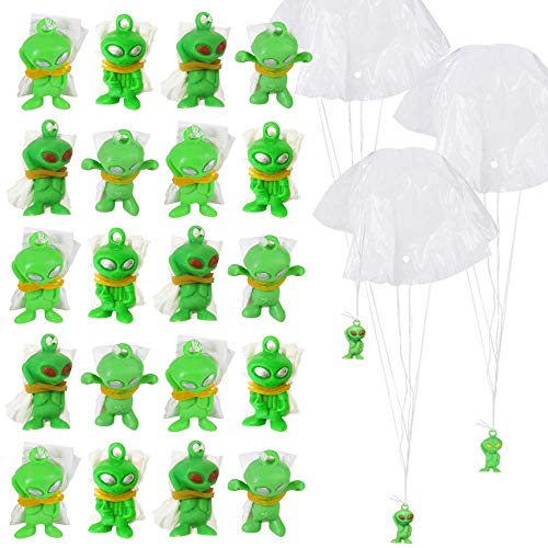 ArtCreativity Alien Paratroopers with Parachutes, Bulk Pack of 144