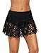ACKKIA Women's Lace Crochet Skirted Bikini Bottom Swimsuit Short Skort Swimdress