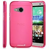 Fosmon DURA-FROST Smooth Durable & Flexible Slim Fit TPU Case Cover for HTC One Remix (HTC One Mini 2) (Hot Pink)