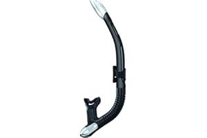 Mares Ergo Splash Snorkel for Scuba Diving, Snorkeling, Freediving with Semi-Dry Top, Anti-Splash System, Silicone Mouthpiece