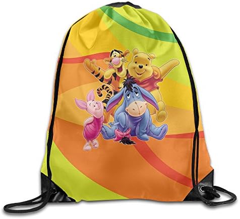 Yotopola99 Unisex Unisex Winnie The Pooh And Friends Gym Drawstring Sack Bags Backpack