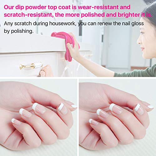 Makartt All-Inclusive Dipping Powder Starter Kit with Acrylic Powder and Gel Resin, Easy to Use French Dip Powders Nail Color System UV/LED Light Free Odorless P-06 - Thumbnail 5