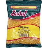 Sadaf Moong Dal Yellow Split Lentils 16 oz. - Dried Yellow Split Lentils - Mung Split Dry Beans - Natural, Vegan, Kosher