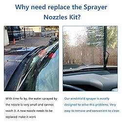 Windshield Washer Nozzles Kit Replacement for