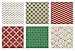 Note Card Cafe Bella Kraft Christmas Wrapping Paper | 6 Pack | 30 x 120 inch Rolls | Elegant, Minimalist Designs | Holidays, Christmas, Gifts, Presents, Exchanges, Showers | Recyclable, Biodegradable