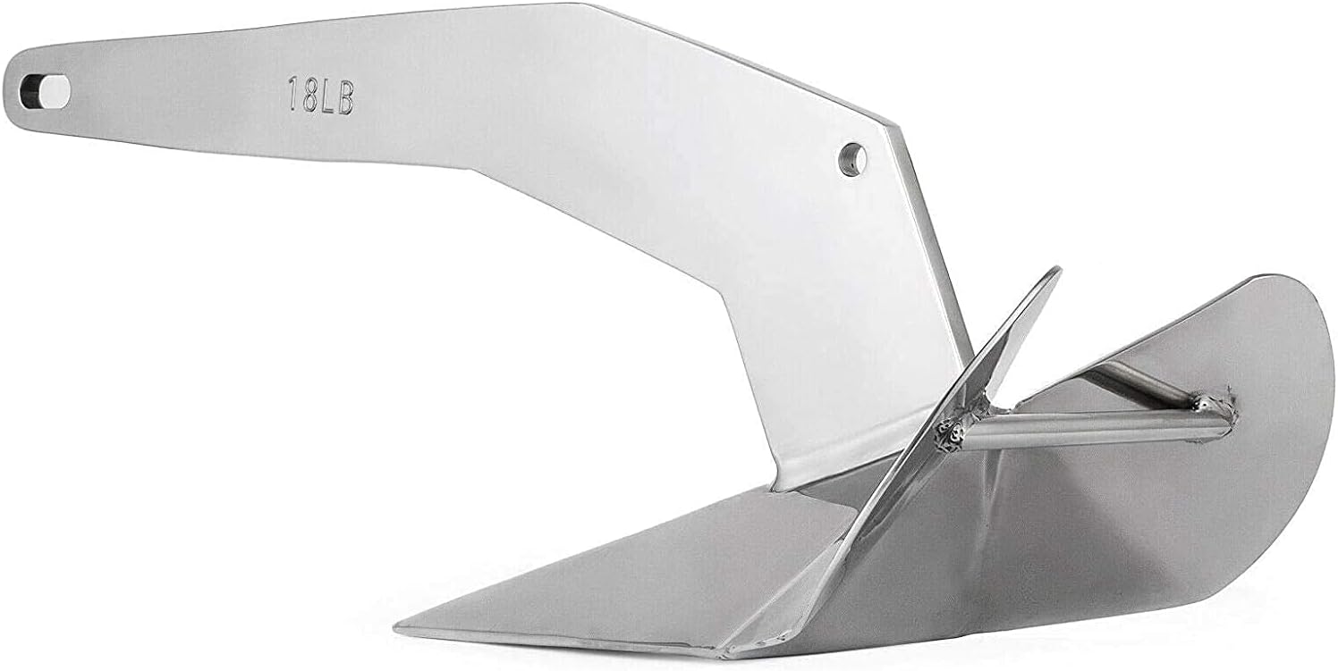 ISURE MARINE Stainless Steel Delta/Wing Boat Anchor 44lbs Delta Style for Boats Multiple Choices : Sports & Outdoors