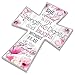 P. Graham Dunn She is Clothed Proverbs 31:25 Decorative Mounted Plaque Wall Cross - 8