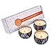 Anjou Scented Candles Gift Set, Made of 100% Natural Soy Wax, Fragrances: Very Vanilla, Christmas Wood, Fresh Wind, Use for Aromatherapy, Bath, Yoga, Perfect for Birthday, Mother's Day (3 x 2.12 oz)
