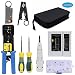 Rj45 Crimping Tool Kit for CAT5/CAT6, Professional Computer Maintenacnce LAN Cable Tester Network Repair Tool Set by SILIVN - Pack of 8