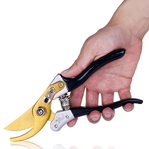 #1 Premium Bypass Pruning Shears ✠ The Toughest Garden Pruner For Trees, Hedges, Shrubs and Roses ✠ Blade Remains Sharp For Longer ✠ Hand Friendly Ergonomic Vinyl Handles For Effortless Cuts - Image 6
